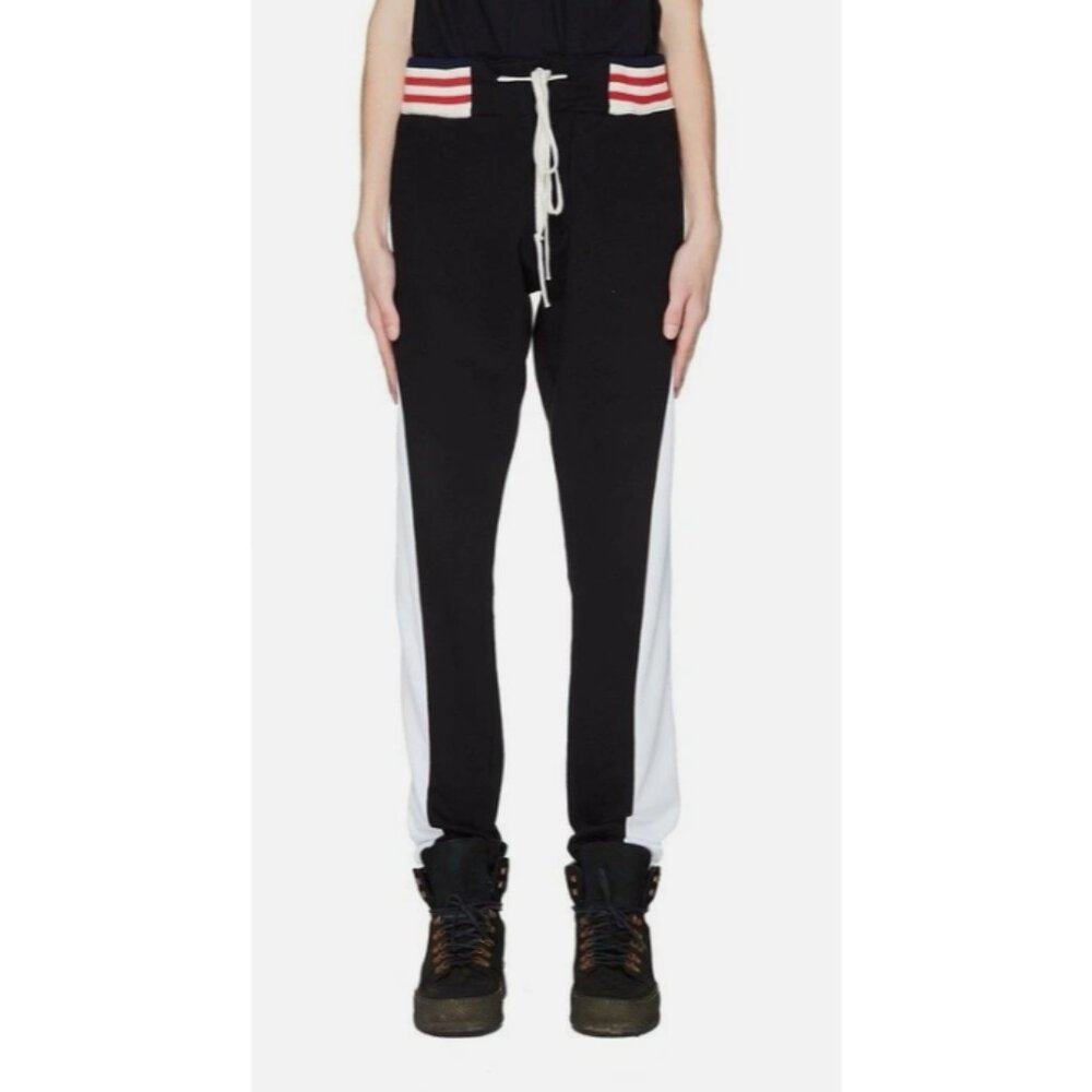 Greg Lauren Black Borg Lounge Pant Mens 2 Track French Terry
